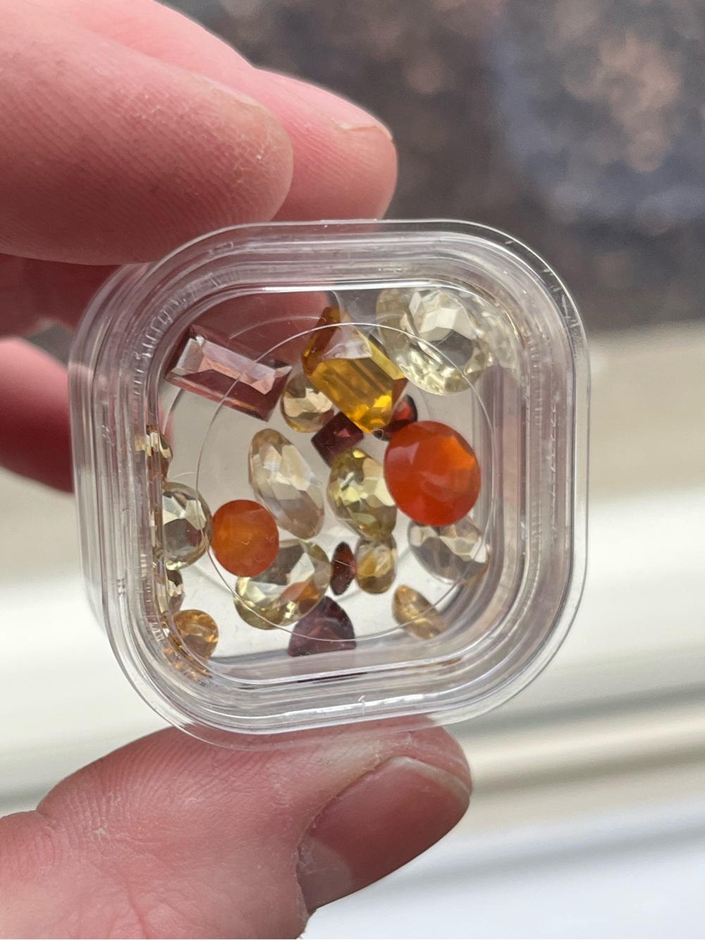 Natural Orange/Red Sapphire Parcel - Picture 6 of 6